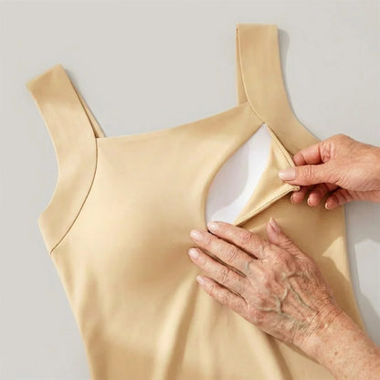 Magic Seamless Built-In Bra Cami with Fixed Pads
