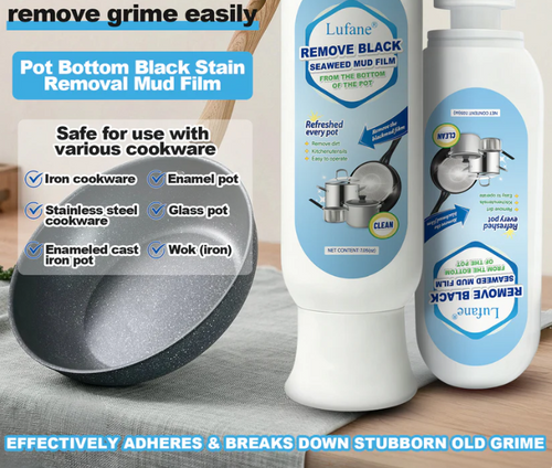 Bottom pot stain cleaner