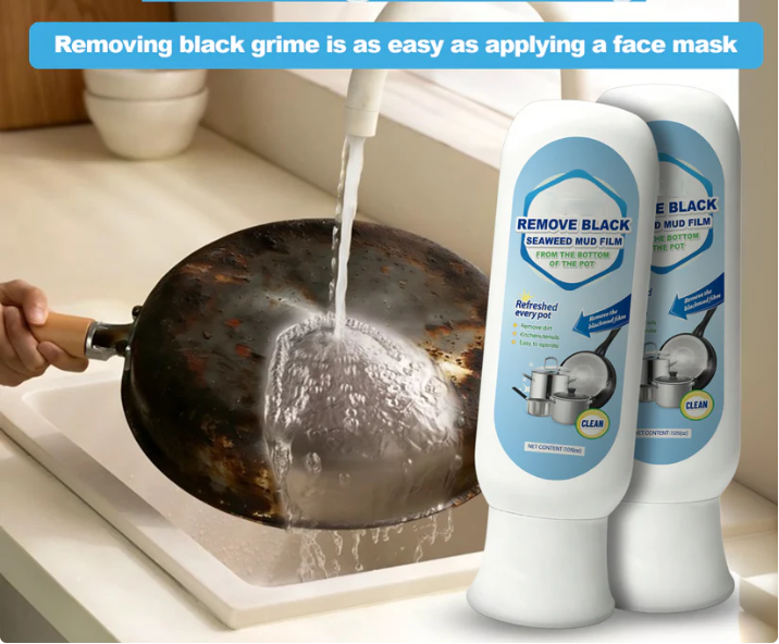 Bottom pot stain cleaner