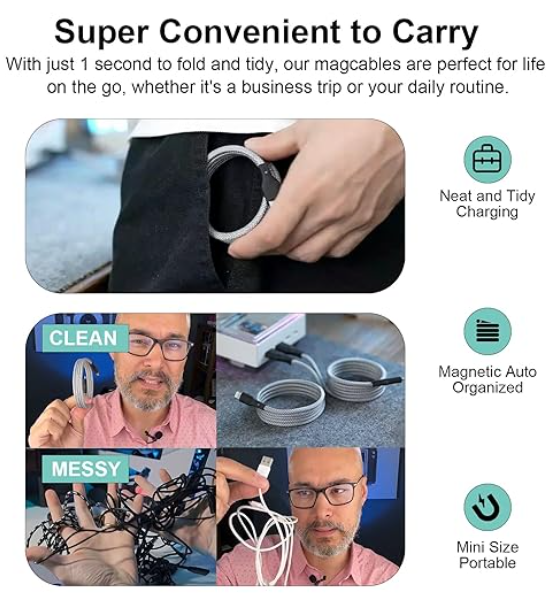 Magnetic Fast Charging Data Cable