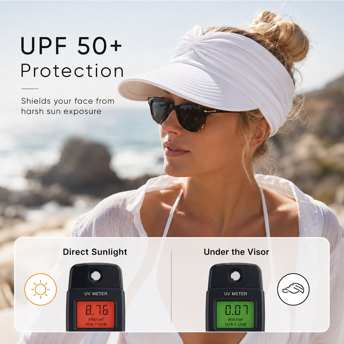 🔥Last Day Buy 1 Get 1 Free 🔥Women's UPF 50+ UV Protection Sun Visor Hat