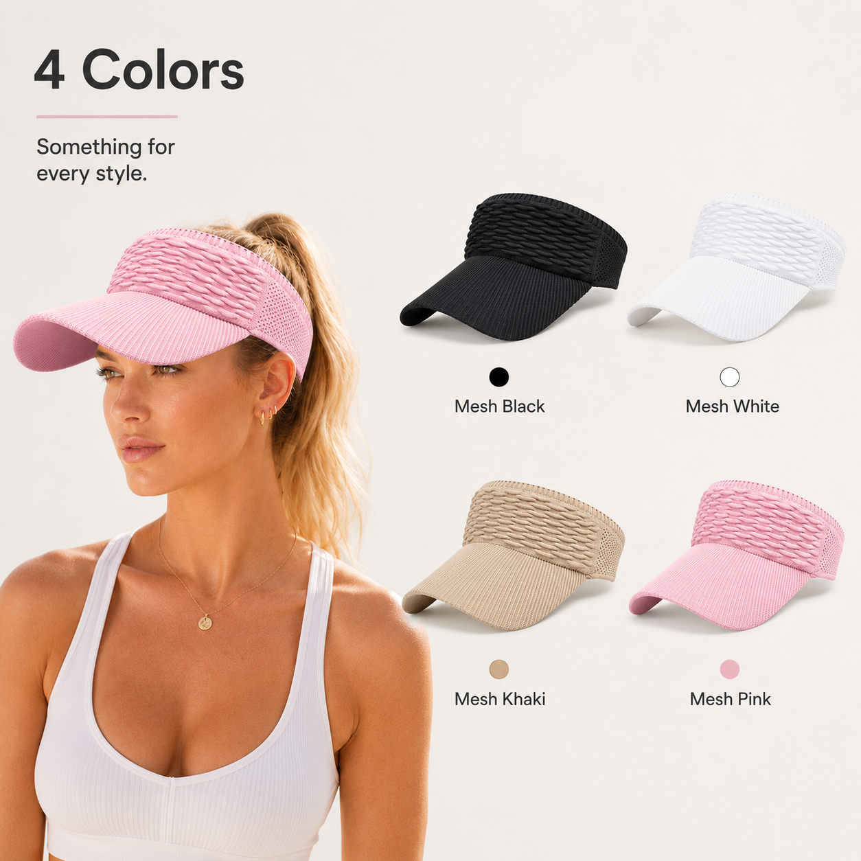 🔥Last Day Buy 1 Get 1 Free 🔥Women's High Ponytail Sun Visor Hat for Sun Protection