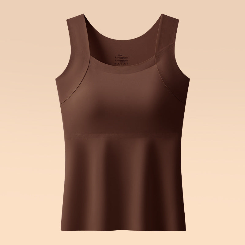 Magic Seamless Built-In Bra Cami with Fixed Pads