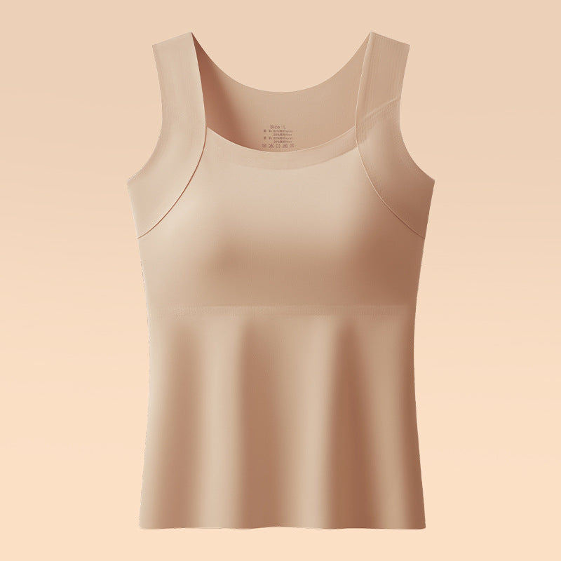 Magic Seamless Built-In Bra Cami with Fixed Pads
