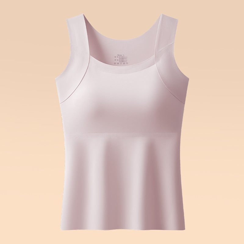 Magic Seamless Built-In Bra Cami with Fixed Pads