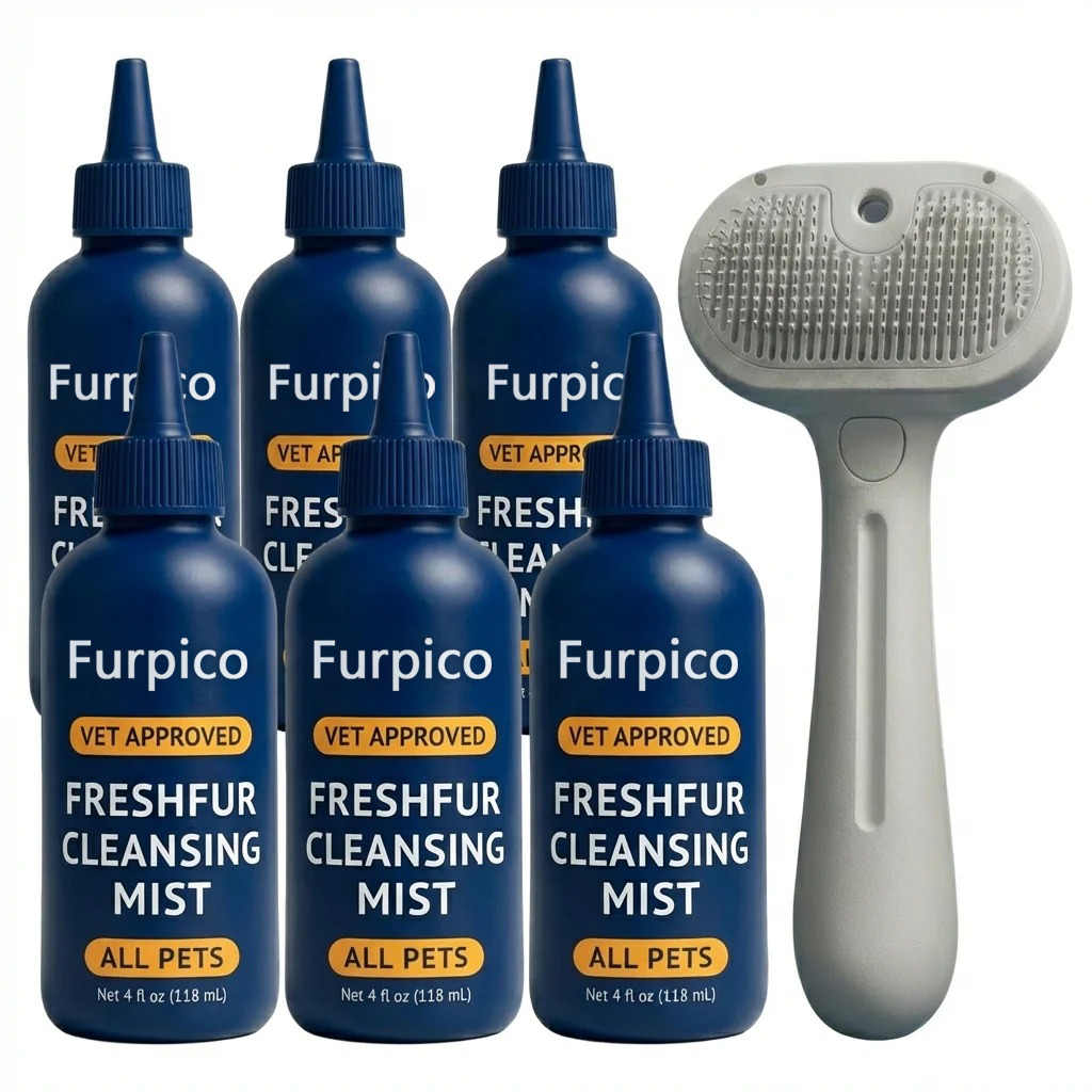 1 Grooming Brush +6 Bottles Care Solution