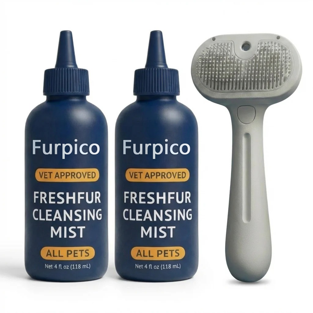 1 Grooming Brush +2 Bottles Care Solution