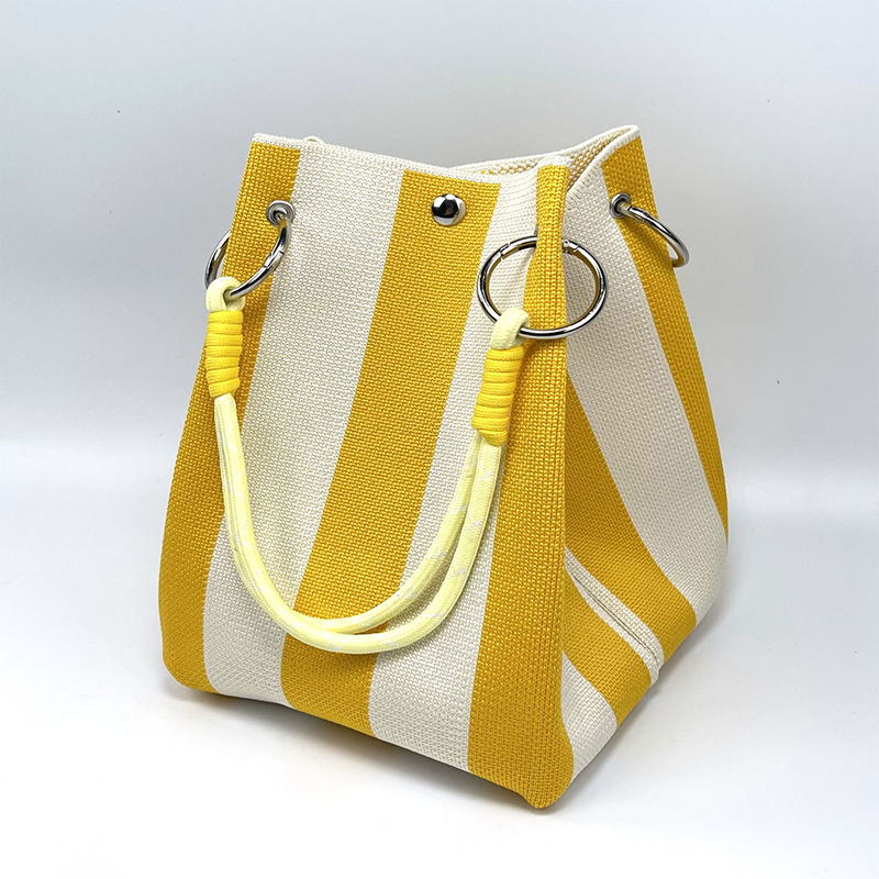 ⏳Limited-time Special Price: 50% Off!!⏰Striped Knit Bucket Handbag👜