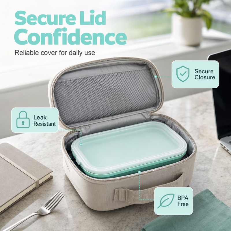 🔥Last Day Buy 1 Get 1 Free🔥 Portable Food Grade Silicone Lunch Box ✨BPA-free, leak-proof, foldable – perfect for work, travel & picnics. 🔥💪