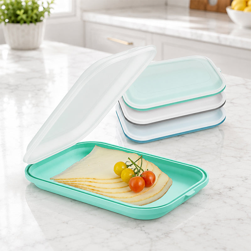 🔥Last Day Buy 1 Get 1 Free🔥 Portable Food Grade Silicone Lunch Box ✨BPA-free, leak-proof, foldable – perfect for work, travel & picnics. 🔥💪