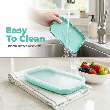 🔥Last Day Buy 1 Get 1 Free🔥 Portable Food Grade Silicone Lunch Box ✨BPA-free, leak-proof, foldable – perfect for work, travel & picnics. 🔥💪