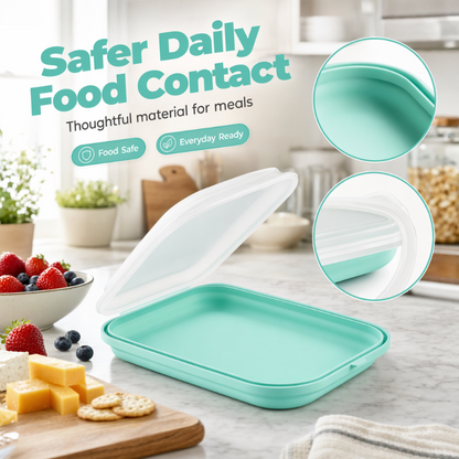 🔥Last Day Buy 1 Get 1 Free🔥 Portable Food Grade Silicone Lunch Box ✨BPA-free, leak-proof, foldable – perfect for work, travel & picnics. 🔥💪